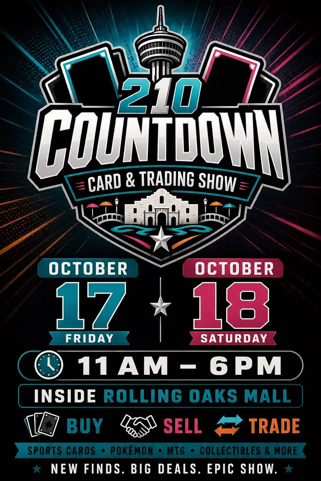 210 Countdown Card & Trading Expo - Saturday, October 17 and Sunday, October 18, 2026