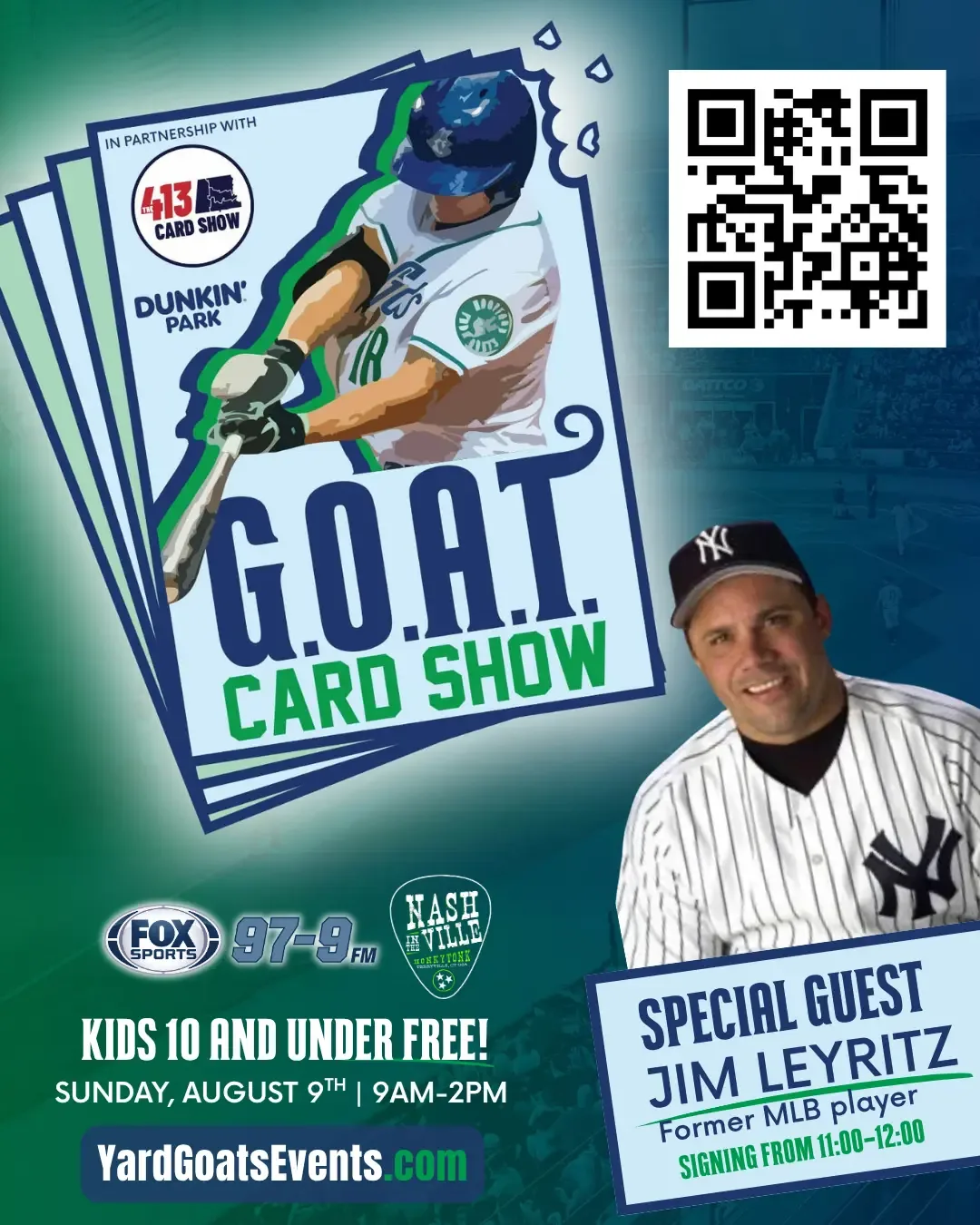 2nd Annual G.O.A.T. Card Show - Sunday, August 9, 2026