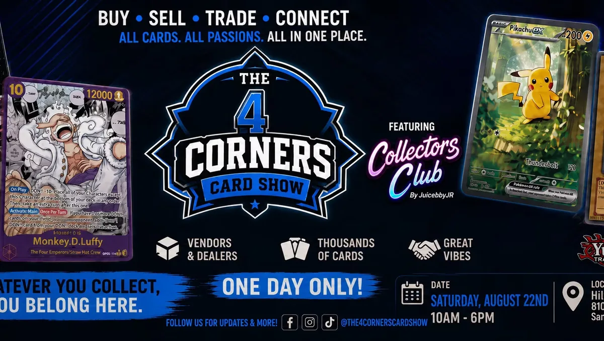 4 Corners Card Show - Saturday, August 22, 2026