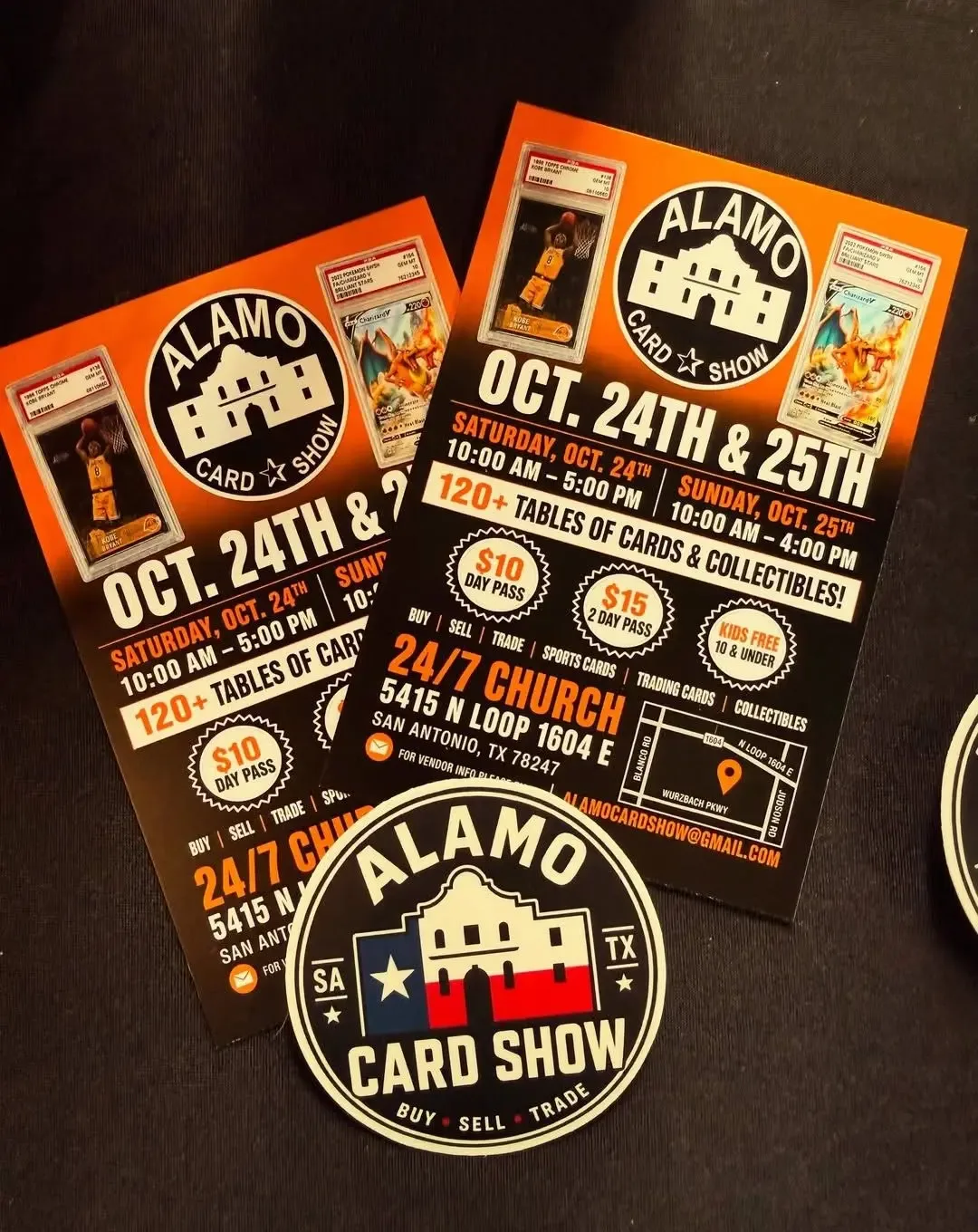 Alamo Card Show - Saturday, October 24 and Sunday, October 25, 2026