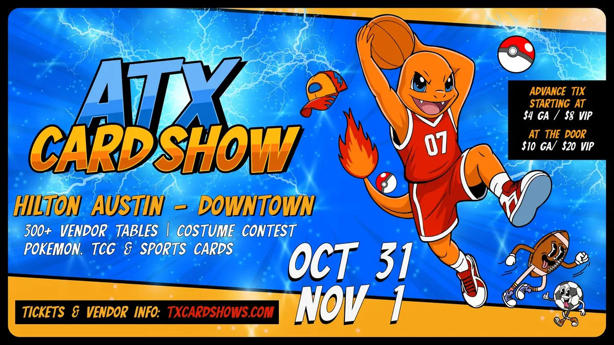 ATX Card Show - Saturday, October 31 and Sunday, November 1, 2026