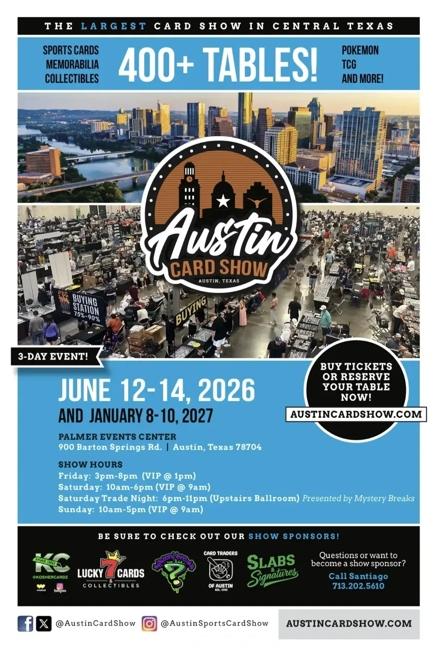 Austin Card Show - Friday June 12, Saturday June 13, Sunday June 14, 2026