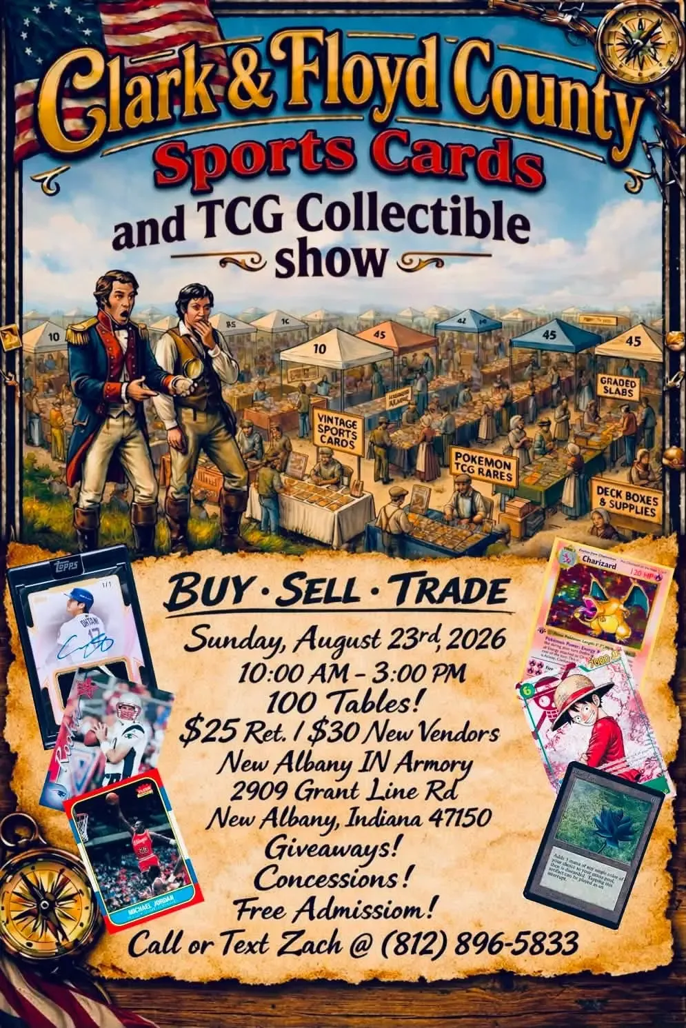 Clark & Floyd County Sports Card & TCG Show - Sunday, August 23, 2026