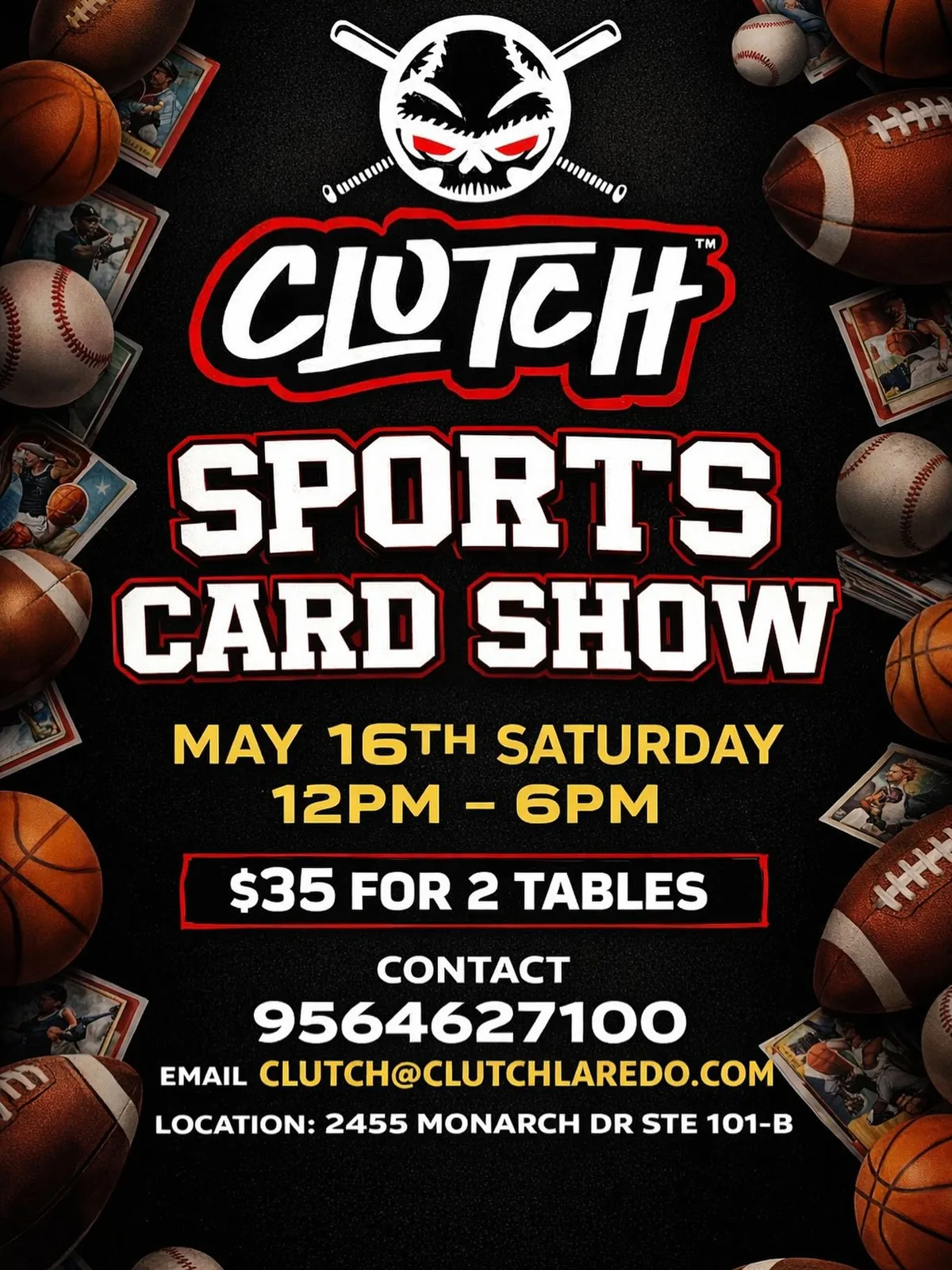 Clutch Sports Card Show information