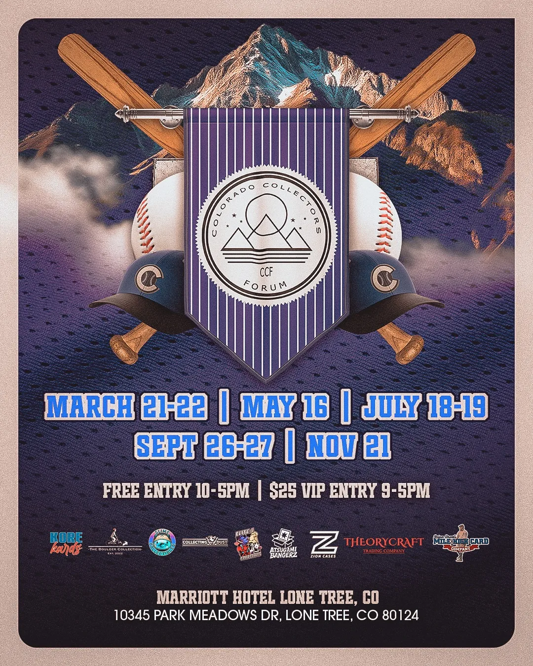 Colorado Collectors Forum Card Show information