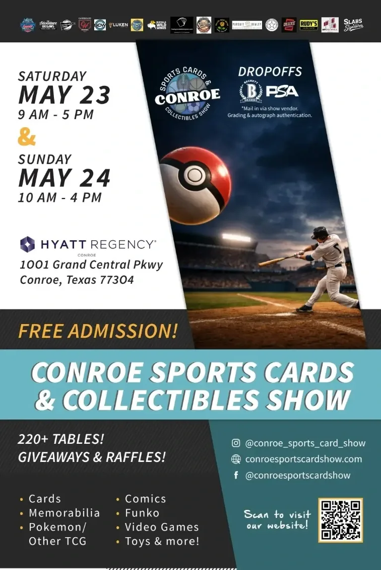 Conroe Sports Cards & Collectibles Show information