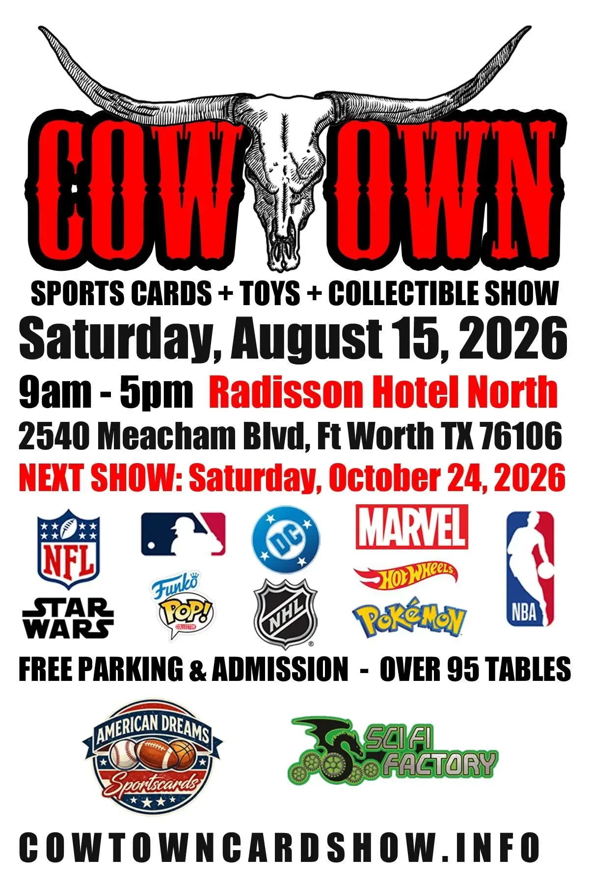 Cowtown Card Show - Saturday, August 15, 2026