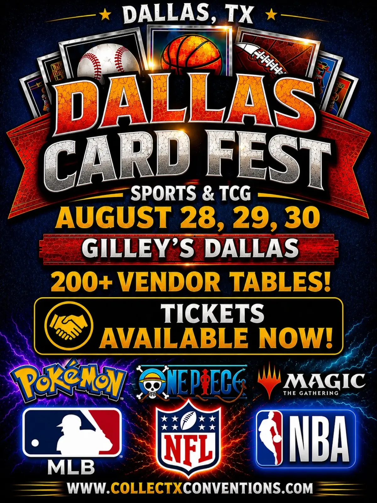 Dallas Card Fest - Friday, August 28 – Sunday, August 30, 2026