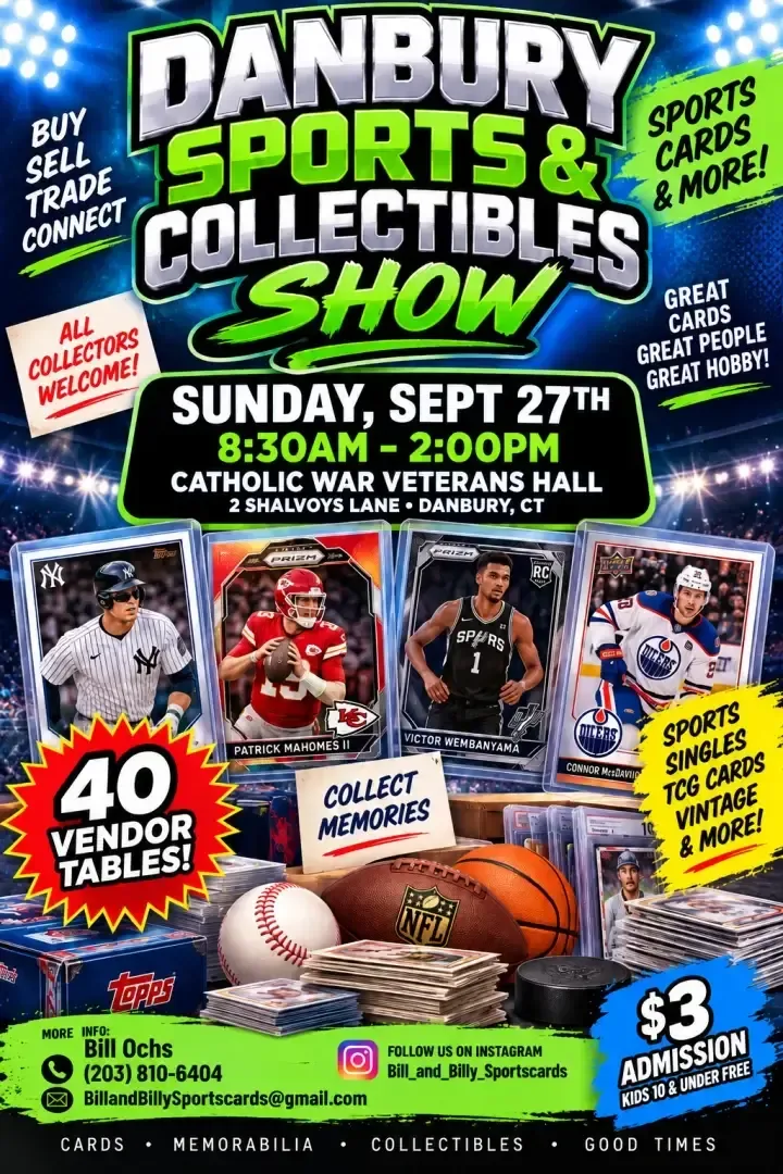 Danbury Sports & Collectibles Show - Sunday, September 27, 2026