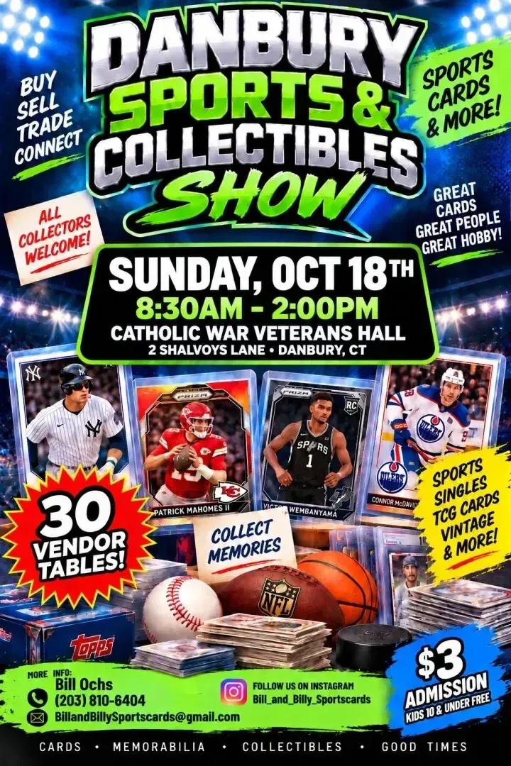 Danbury Sports & Collectibles Show - Sunday, October 18, 2026