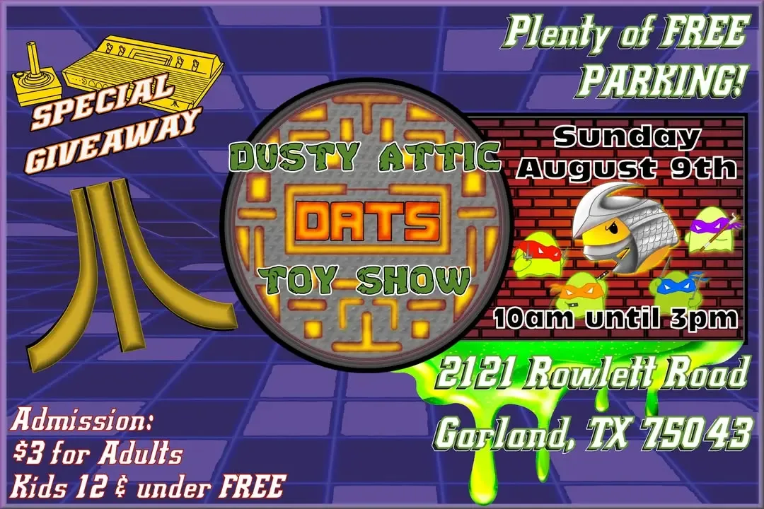 Dusty Attic Toy Show - Sunday, August 9, 2026