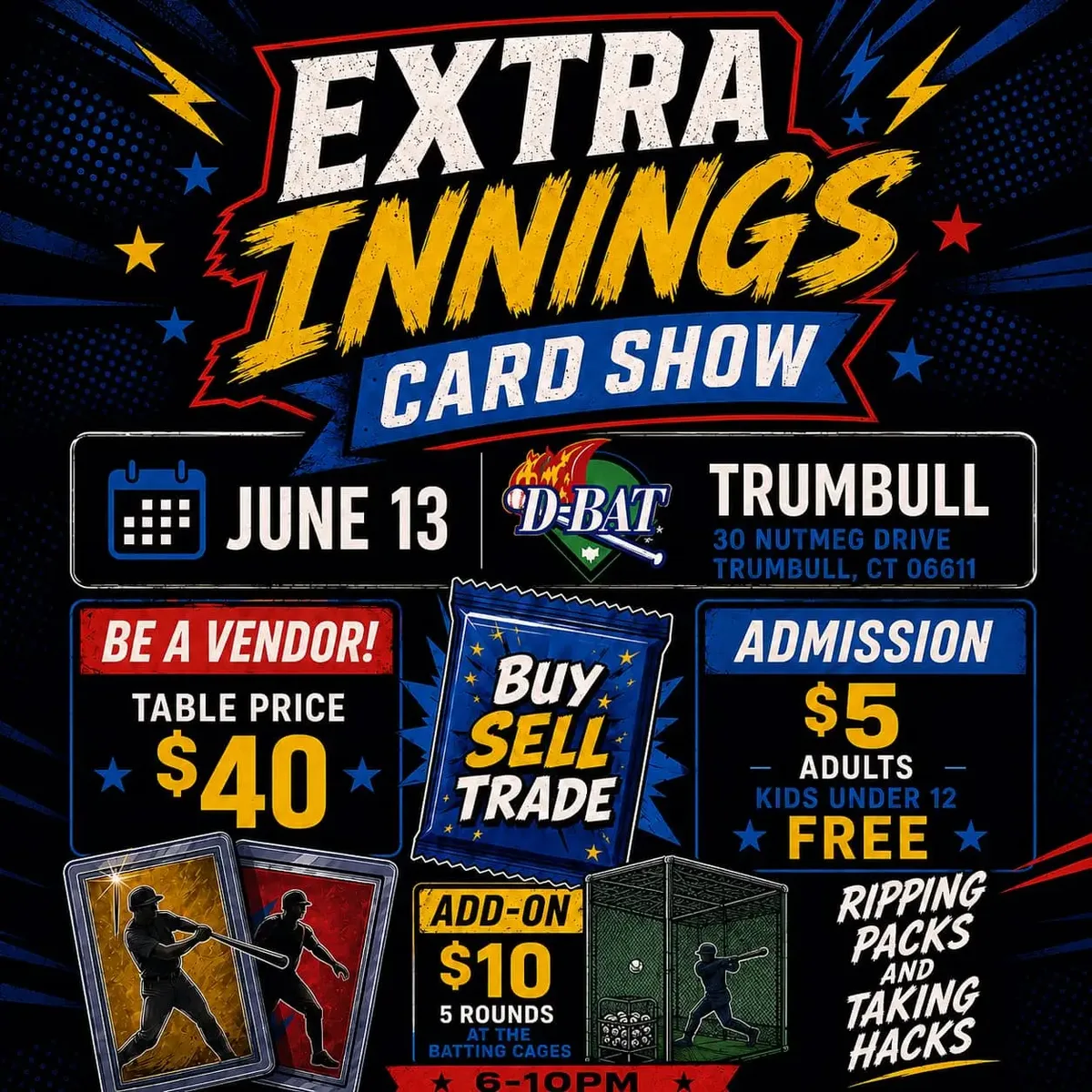 Extra Innings Card Show - Saturday, June 13, 2026