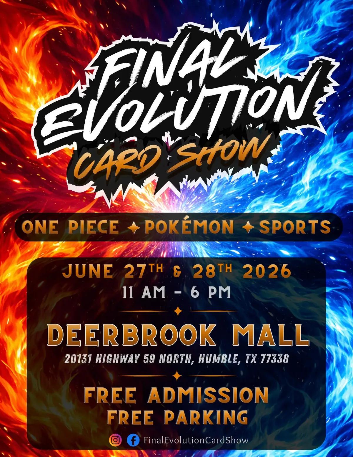 Final Evolution Card Show - Saturday June 27 and Sunday June 28, 2026
