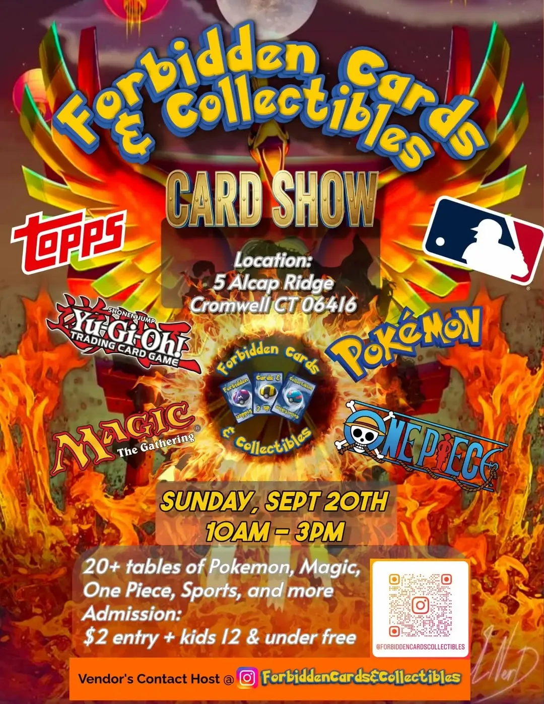 Forbidden Cards & Collectibles Card Show - Sunday, September 20, 2026