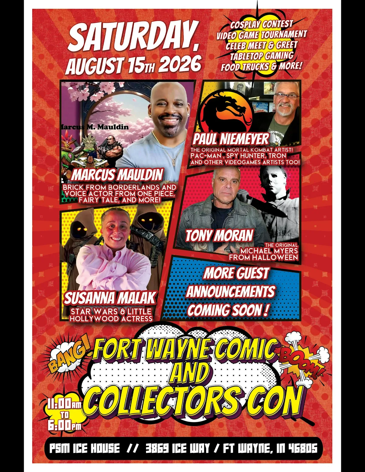 Fort Wayne Comic and Collectors Con - Saturday, August 15, 2026