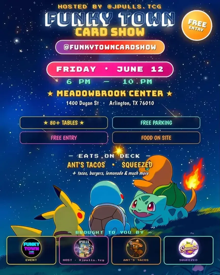 Funky Town Card Show - Friday, June 12, 2026