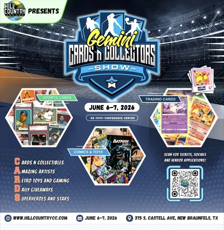 Gemini Cards & Collectibles Show - Saturday June 6 & Sunday June 7, 2026