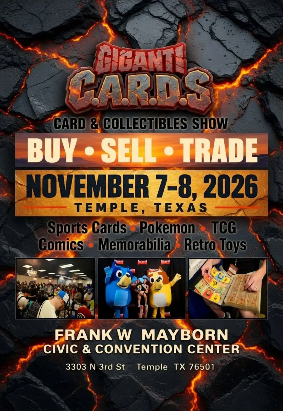 GigantiCARDS: Card & Collectibles Show - Saturday-Sunday, November 7-8, 2026