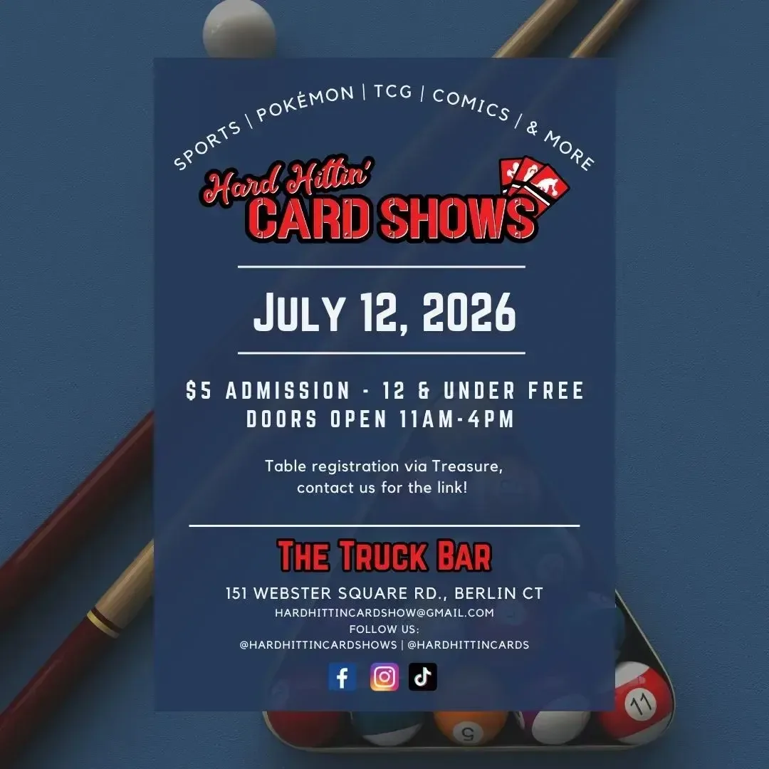 Hard Hittin' Card Show at The Truck Bar - Sunday, July 12, 2026