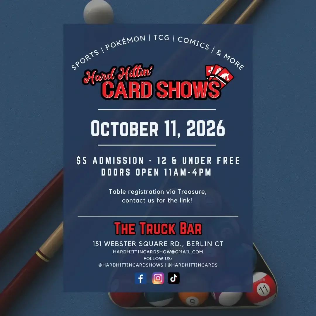 Hard Hittin' Card Show at The Truck Bar - Sunday, October 11, 2026