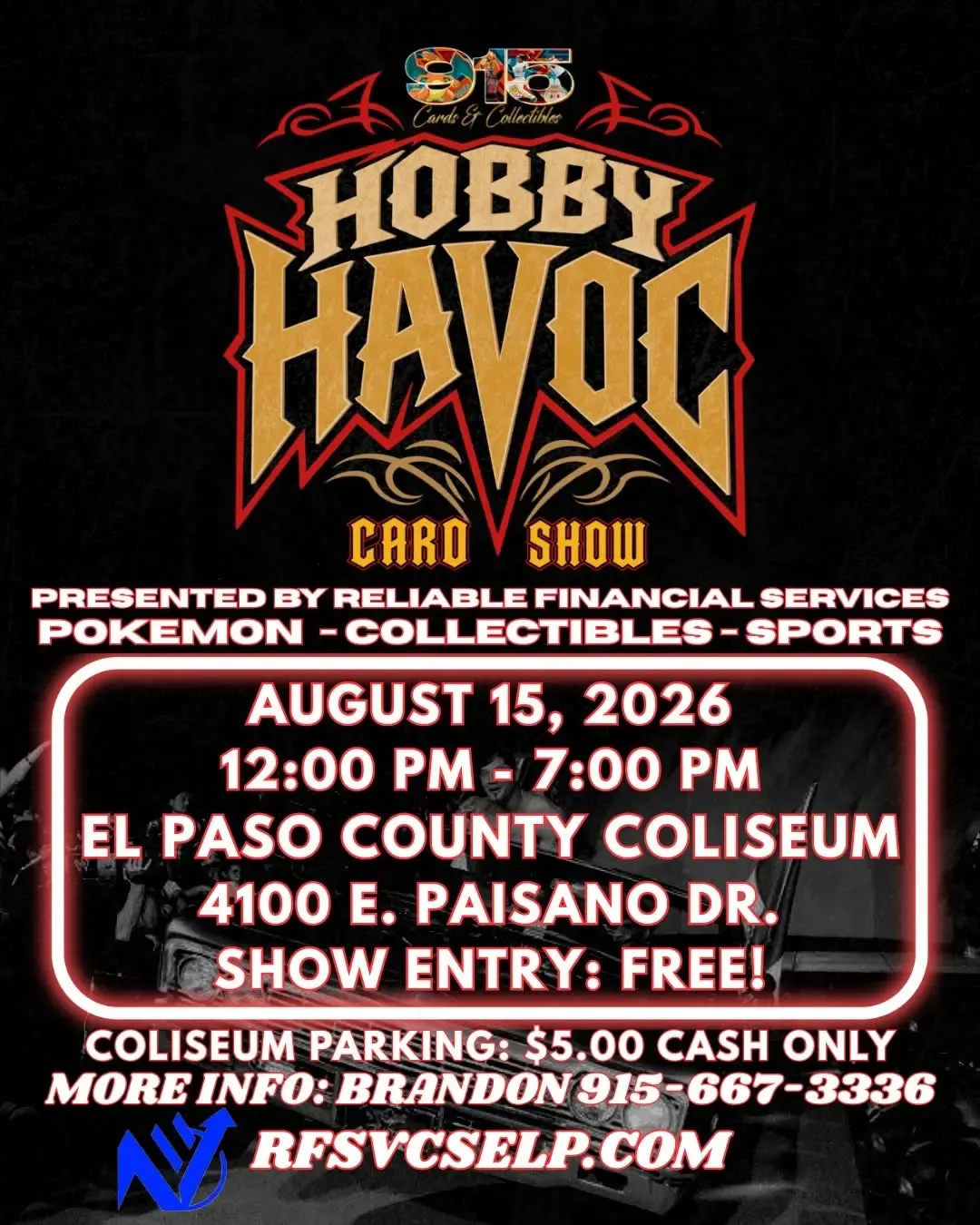 Hobby Havoc Card Show - Saturday, August 15, 2026