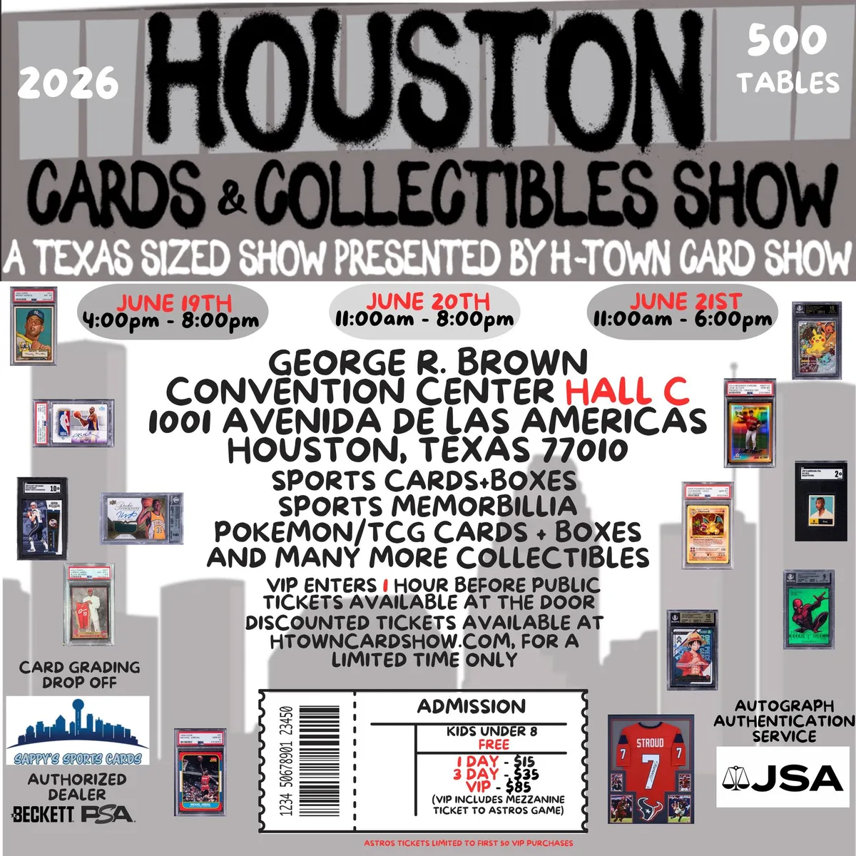 Houston Cards & Collectibles Show information