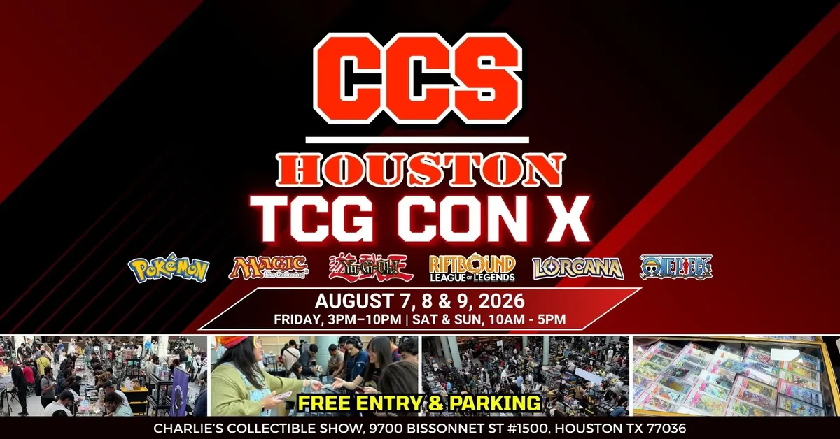 Houston TCG Con X - Friday, August 7 – Sunday, August 9, 2026