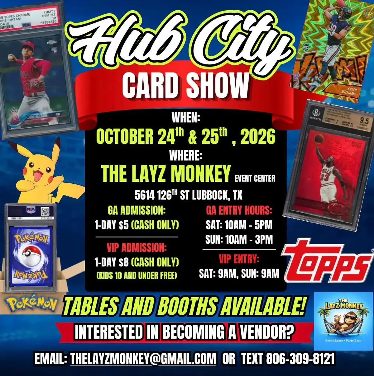 Hub City Card Show information