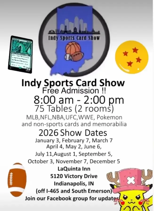 Indy Sports Card Show - Saturday, September 5, 2026