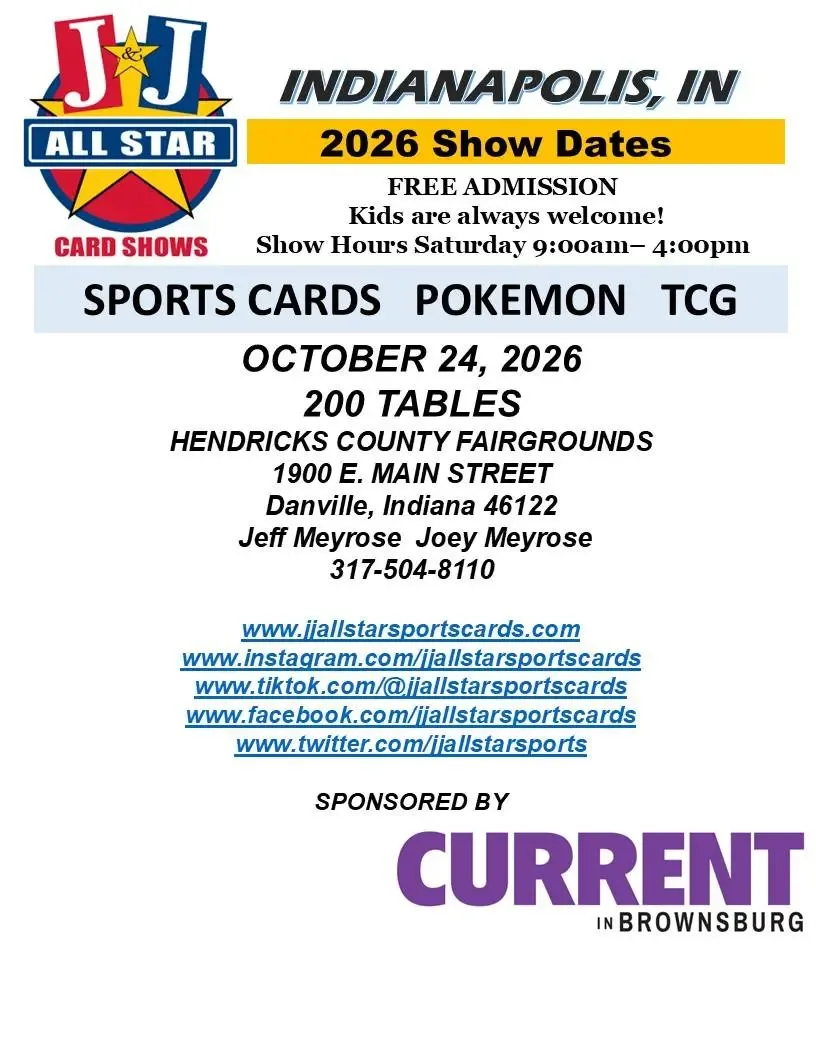 J&J All Star Mini Monster Card Show - Saturday, October 24, 2026