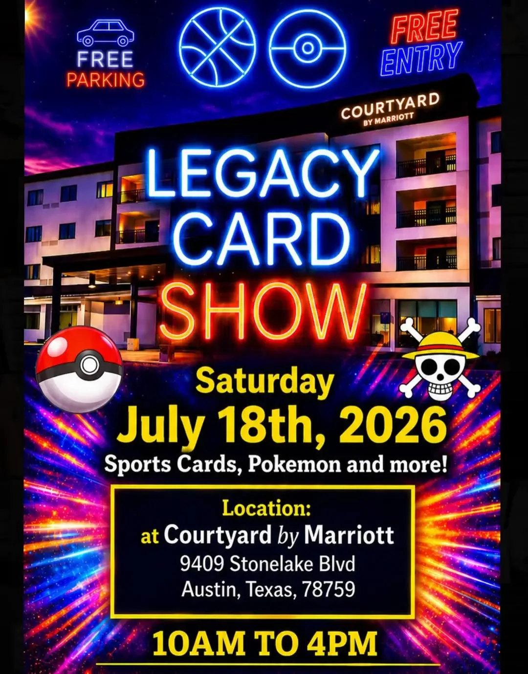Legacy Card Show - Saturday, July 18, 2026
