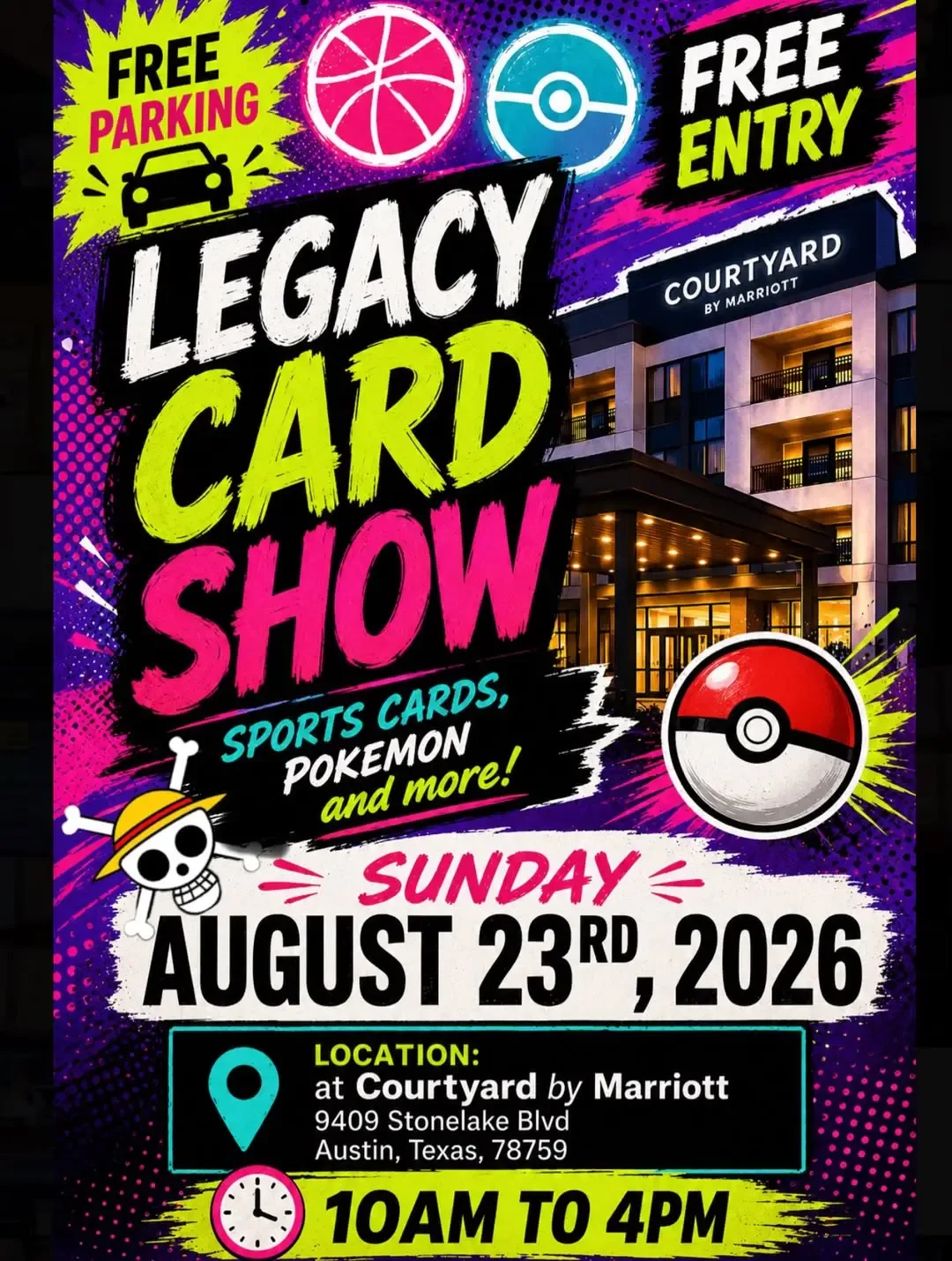 Legacy Card Show - Sunday, August 23, 2026