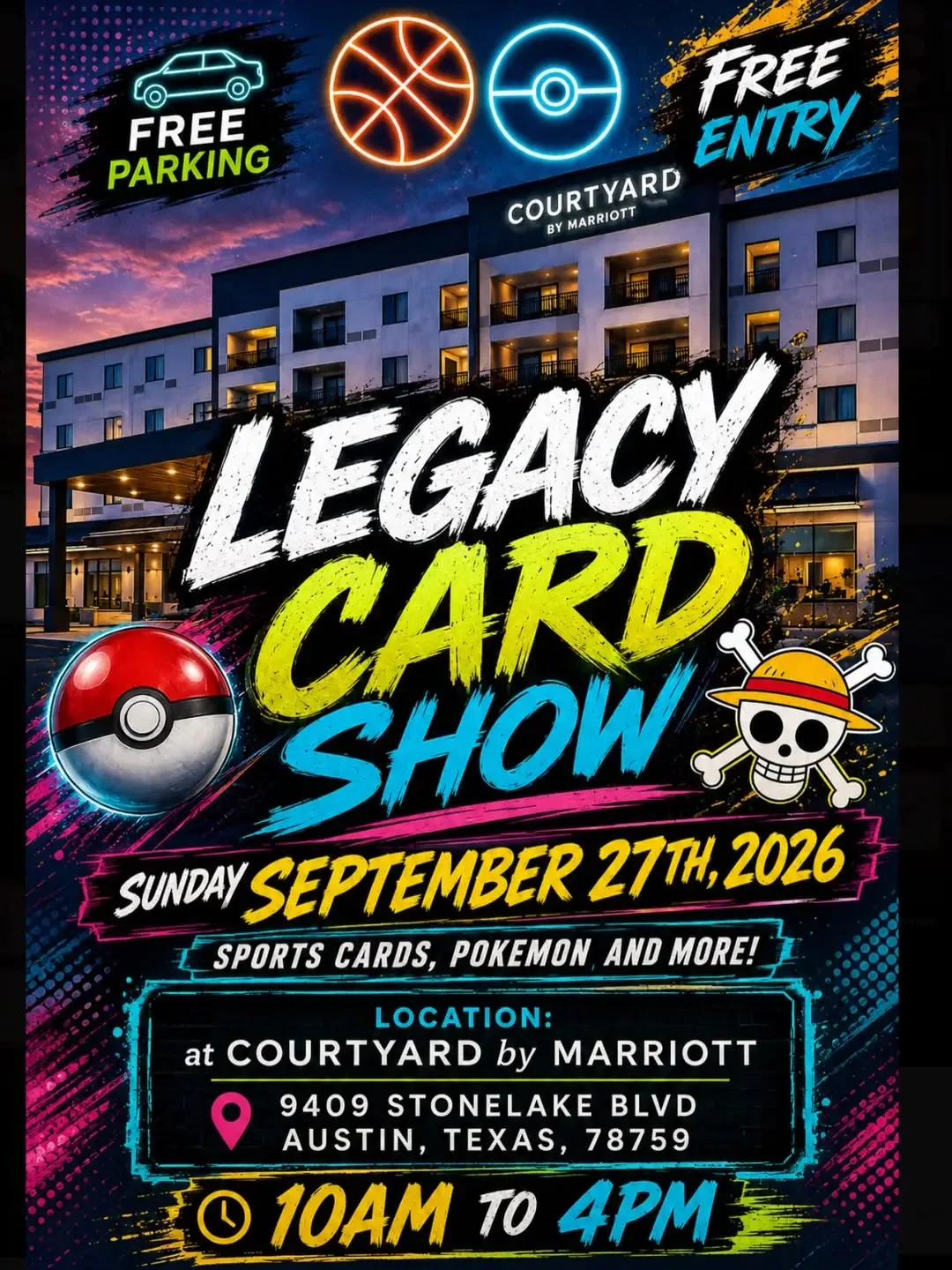 Legacy Card Show - Sunday, September 27, 2026