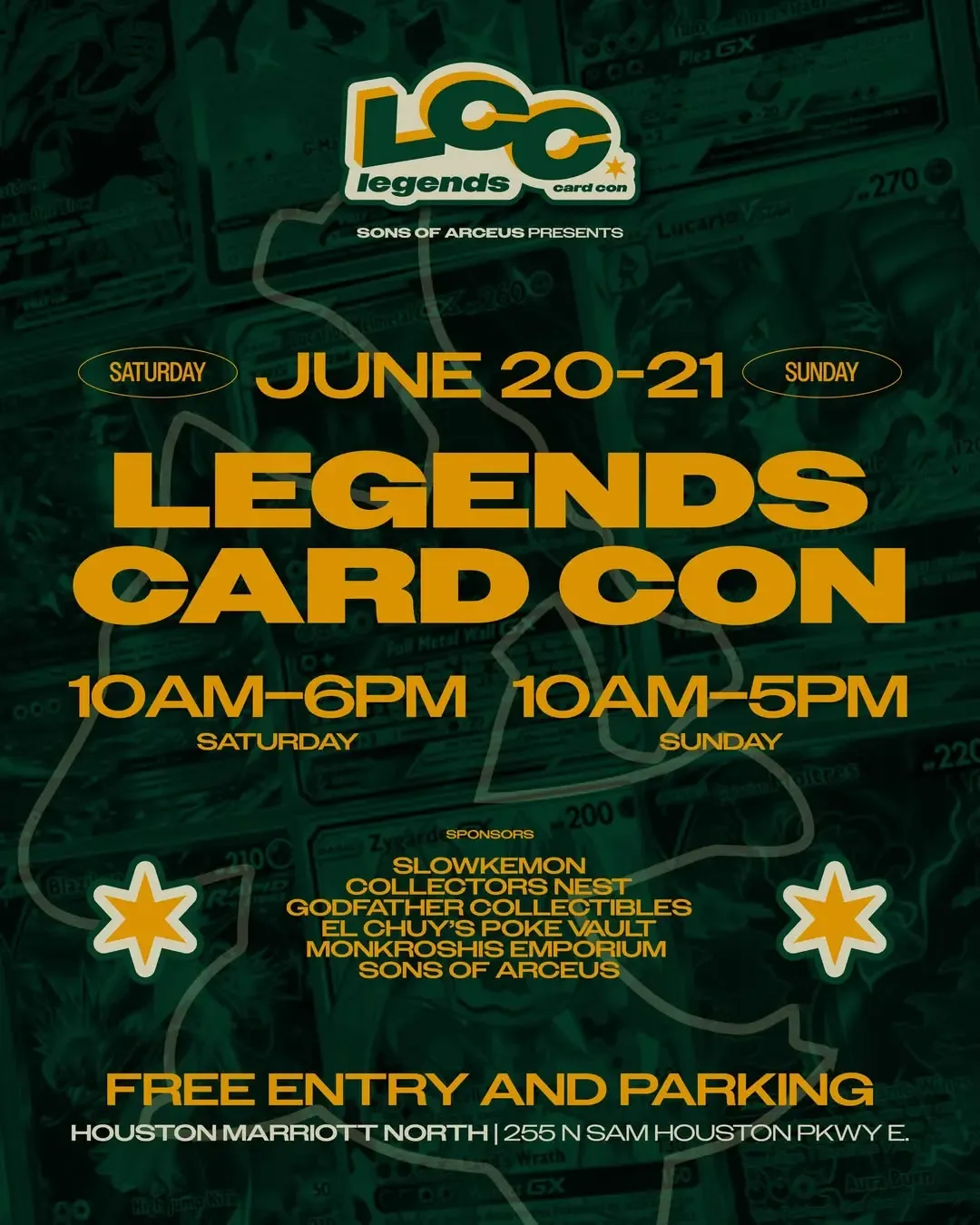 Legends Card Con - Saturday June 20 and Sunday June 21, 2026