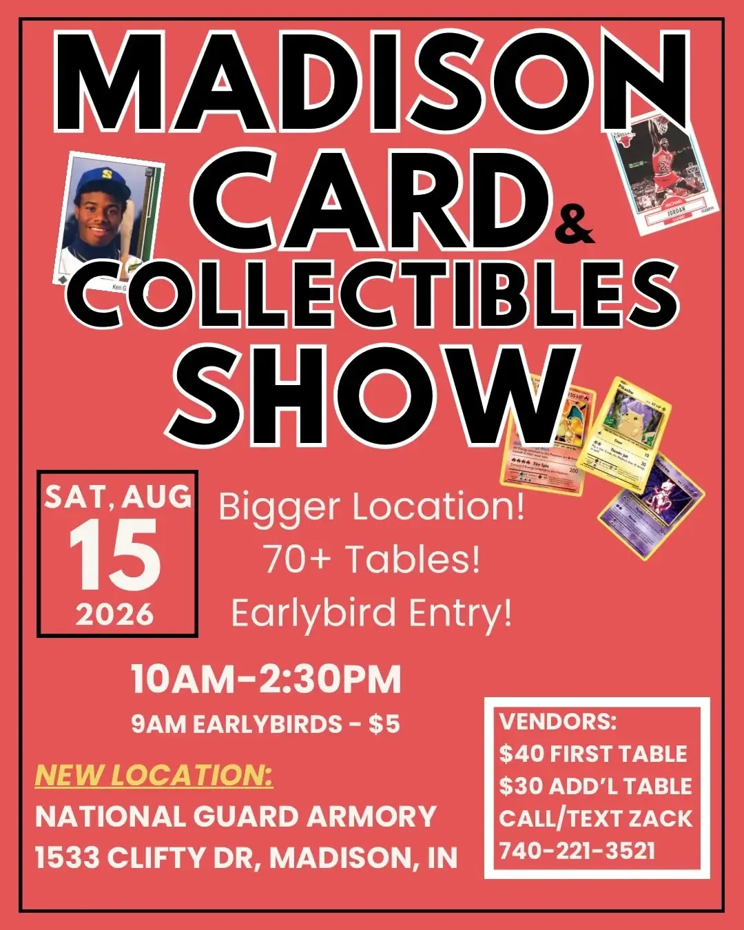 Madison Card and Collectibles Show - Saturday, August 15, 2026