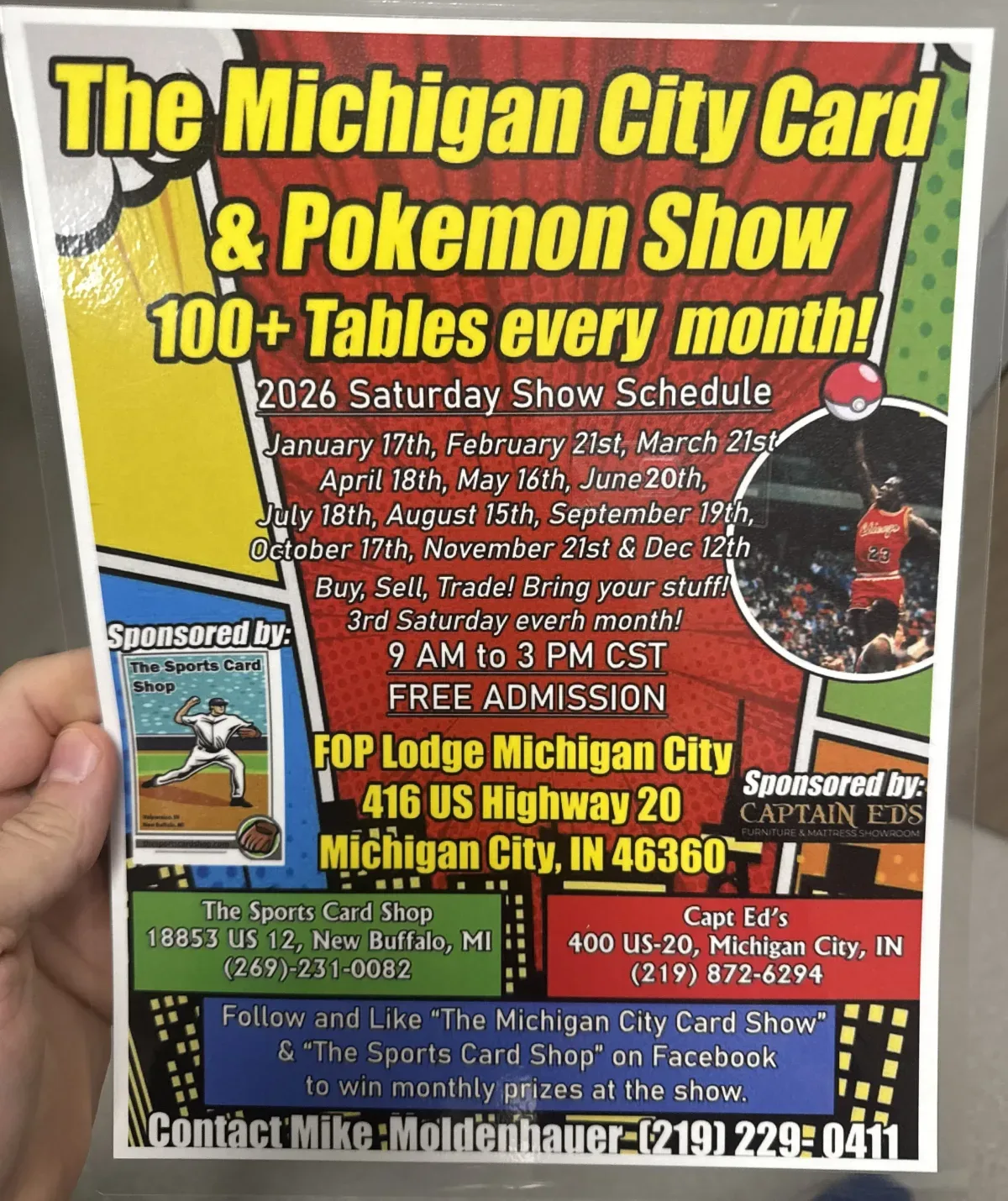 Michigan City Sports Card & Pokemon Show - Saturday, September 19, 2026