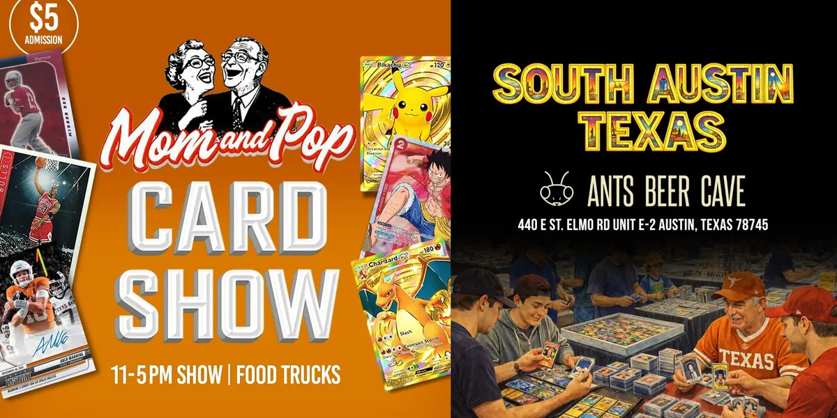 Mom and Pop Card Show (South Austin) - Sunday, September 6, 2026