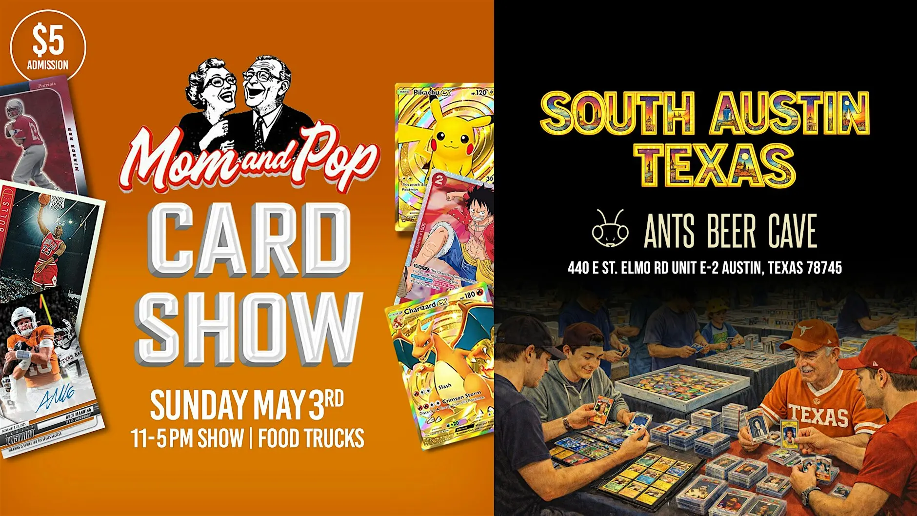 Mom and Pop Card Show - South Austin information