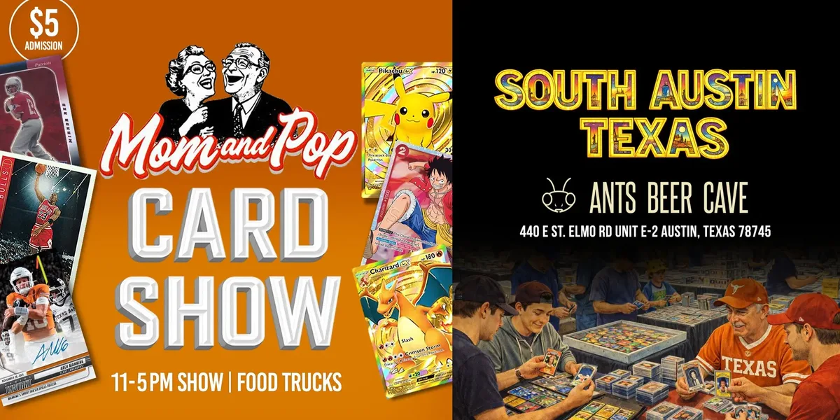 Mom and Pop Card Show (South Austin) - Sunday, August 9, 2026