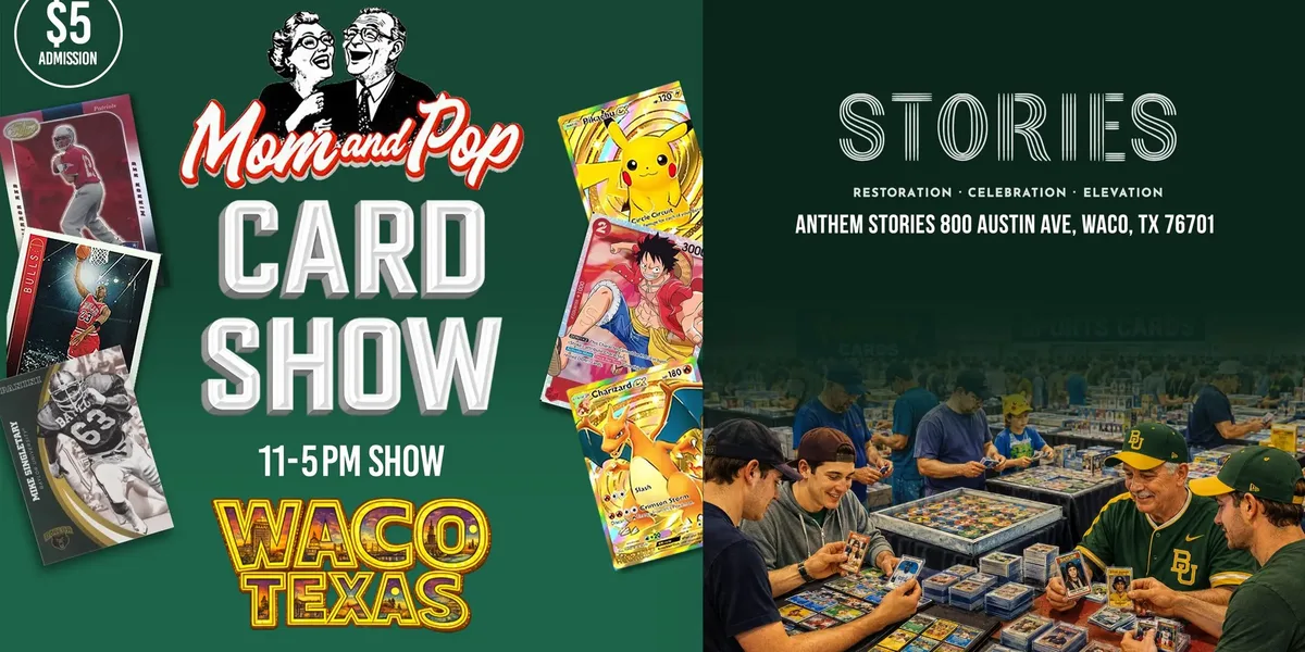 Mom and Pop Card Show (Waco) - Sunday, August 30, 2026
