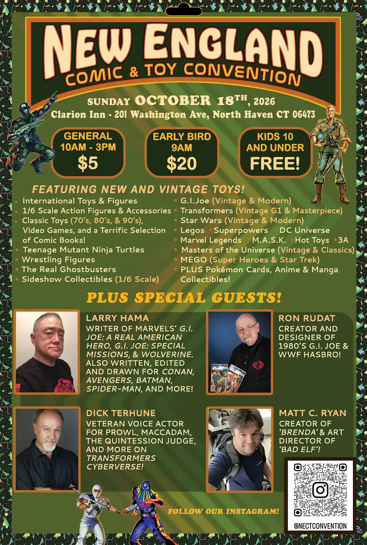 New England Comic & Toy Convention - Sunday, October 18, 2026