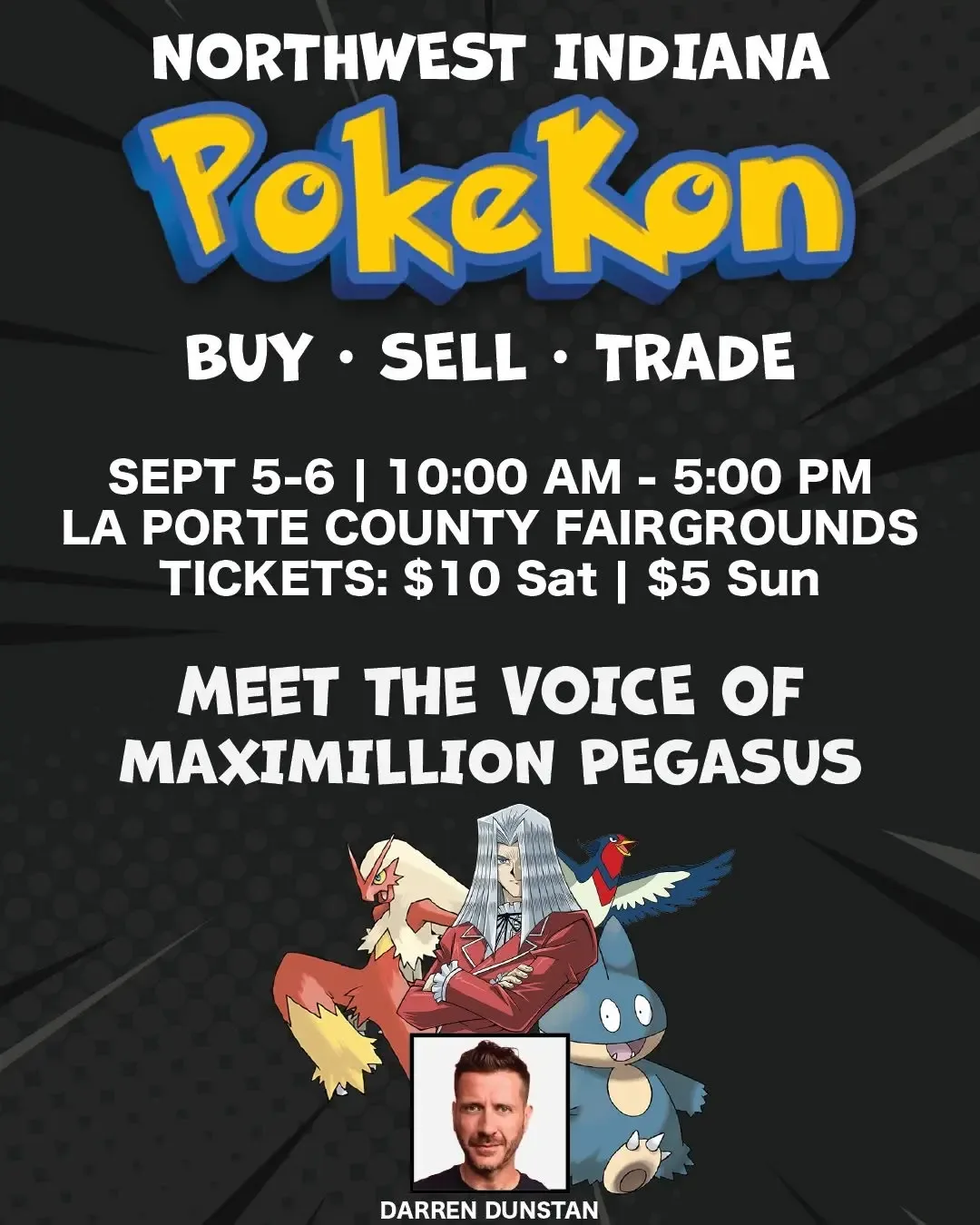 Northwest Indiana PokeKon - Saturday, September 5 & Sunday, September 6, 2026