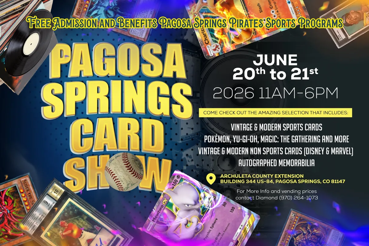Pagosa Springs Card Show information
