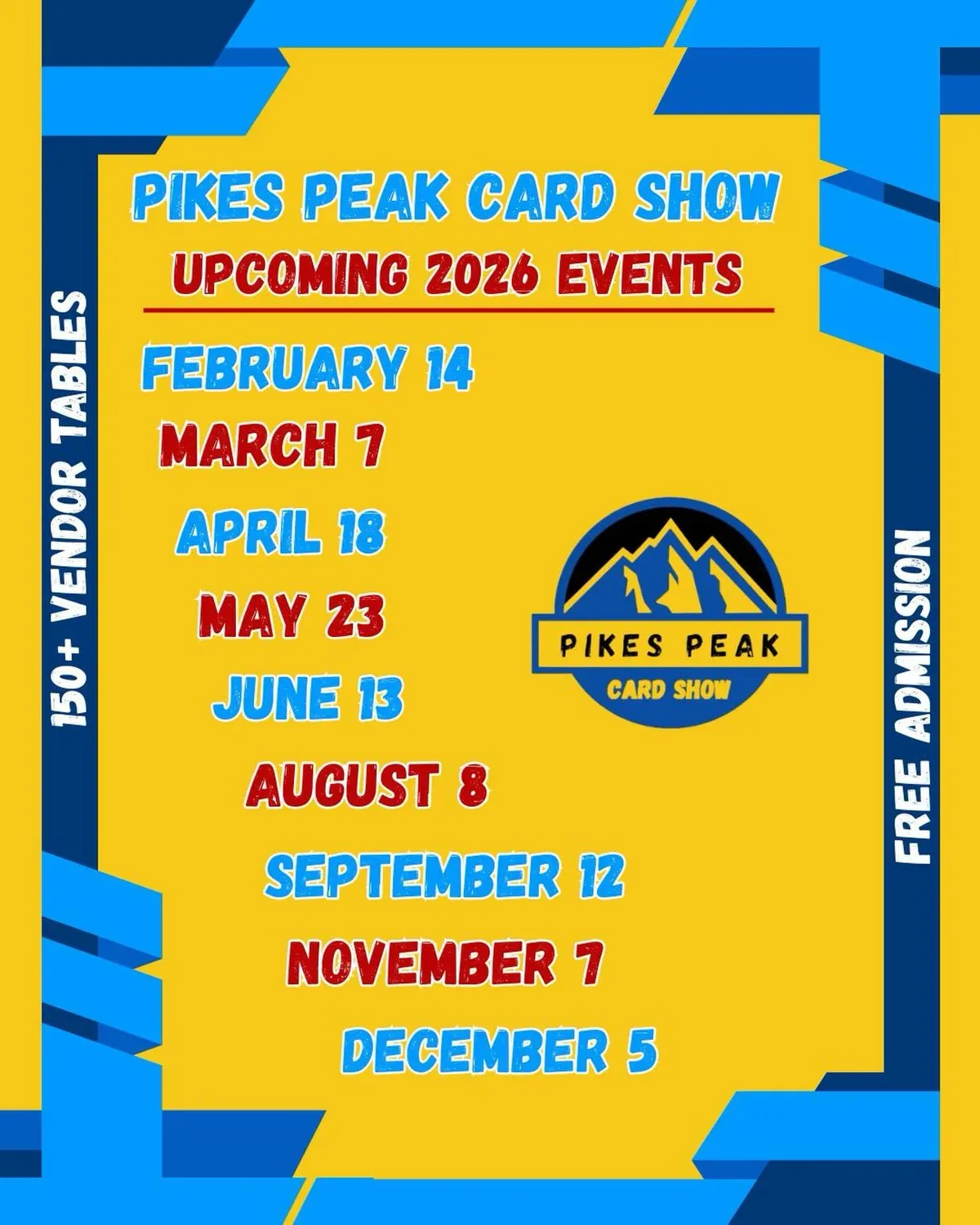 Pikes Peak Card Show information