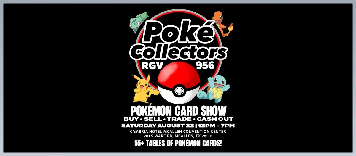 Poke Collectors Card Show - Saturday, August 22, 2026