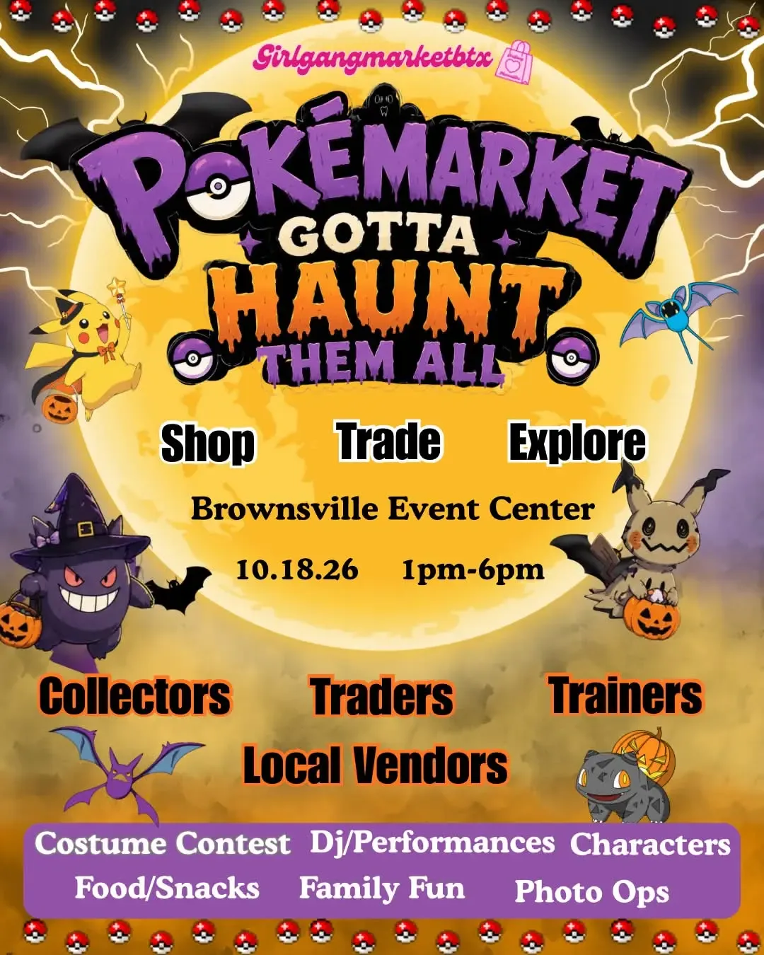 PokeMarket: Gotta Haunt Them All - Sunday, October 18, 2026