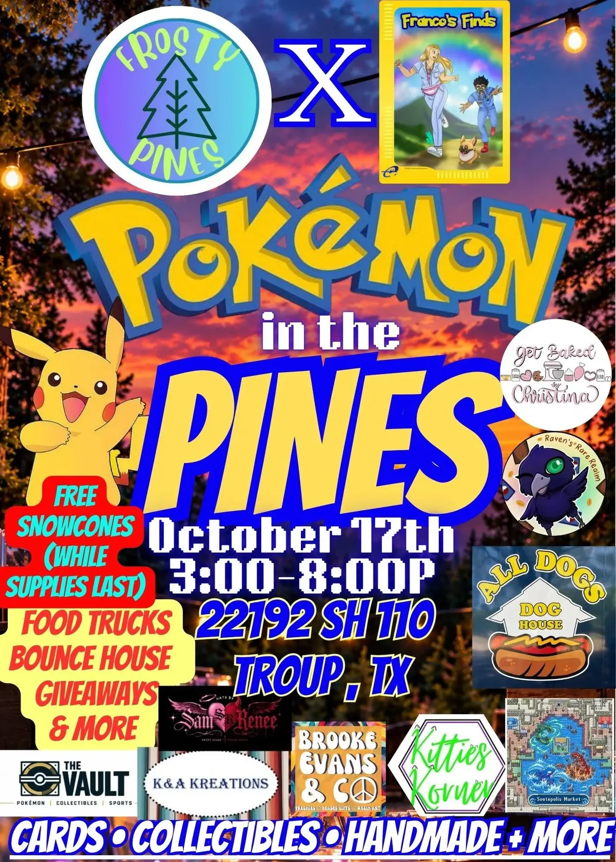 Pokemon in the Pines - Saturday, October 17, 2026