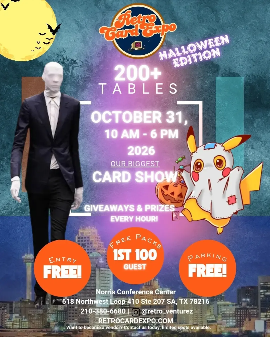 Retro Card Expo - Saturday, October 31, 2026