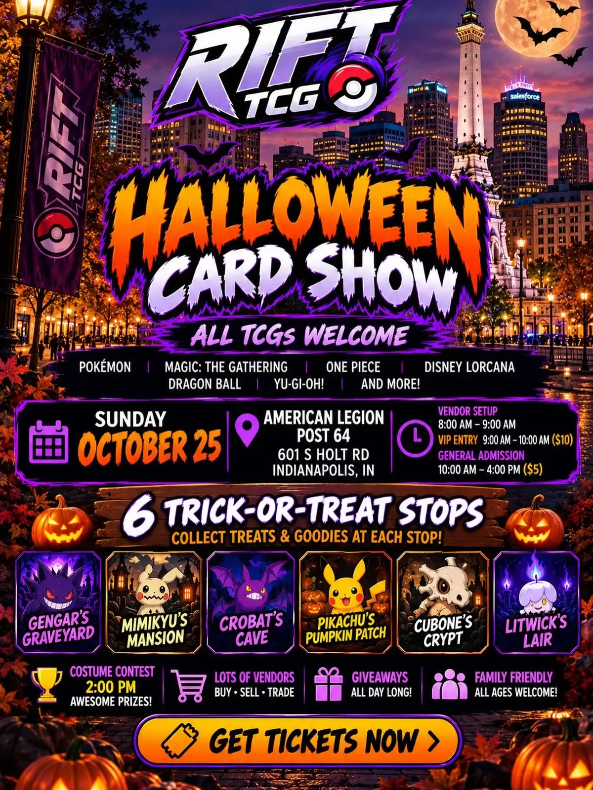 Rift TCG Halloween Card Show - Sunday, October 25, 2026