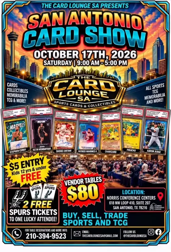 San Antonio Card Show - Saturday, October 17, 2026